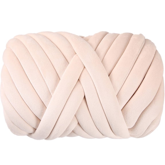 TUWAFE 2026 New Yarn for Crocheting Washable Acrylic Chunky Yarn Elastic Softness Crochet Yarn for Blankets Scarves Hats Off-White