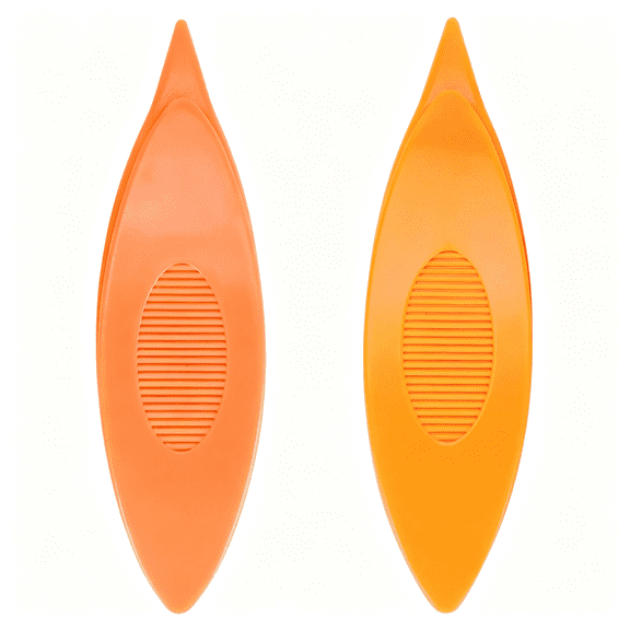 TUWAFE 2Pcs Tatting Shuttle Set,Plastic Craft Tool for Shuttle Tatting&Diy Lace Making,Small Hand Sewing&Knitting Tool for Crocheted Fabrics&Handcrafts,Orange&Bright Orange