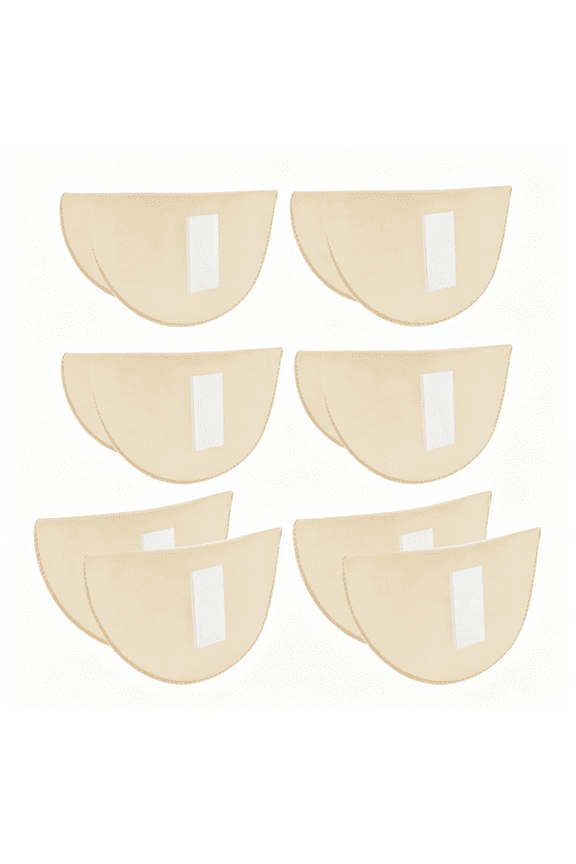 3 Pairs Set-In Shoulder Pads for Womens Clothing,1.5Cm Thick Breathable Sponge Pads,Removable Shoulder Enhancer for Costume Suit Blazer T-Shirt (Flesh Color)