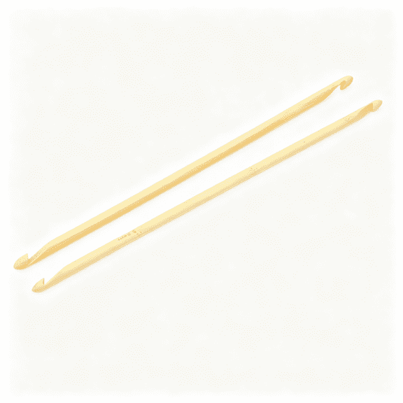 TUWAFE 3 Pcs Tunisian Crochet Hooks,Double Ended Bamboo Knitting Needles,Smooth Anti Slip Crochet Hook Set for Sewing&Crafting
