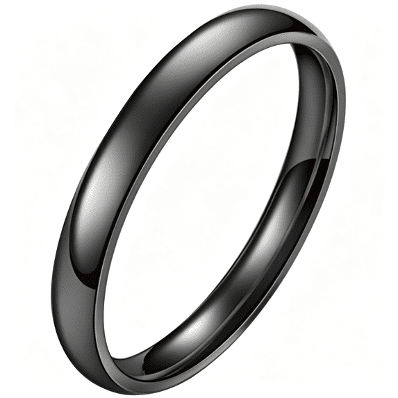 Basic Key Ring TUWAFE 3Mm Plain Stacking Band Statement Wedding Promise Ring for Women ...