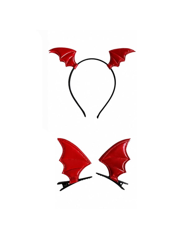 3Pcs Halloween Dragon Headband Hair Clips Set,Dragon Costume 3Pcs Halloween Dragon Headband Hair Clips Set
