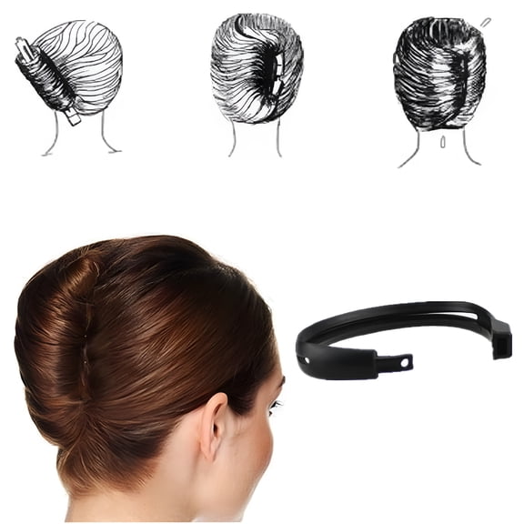 TUWAFE 5 Pack Hair Braiding Tools Updo Donut Hair Bun Magic Hair Sticks Holder French Twist Hair Tool Women Hair Fashion Styling Hair Bun Maker DIY Hair Tools Bun Shapers Ponytail Maker