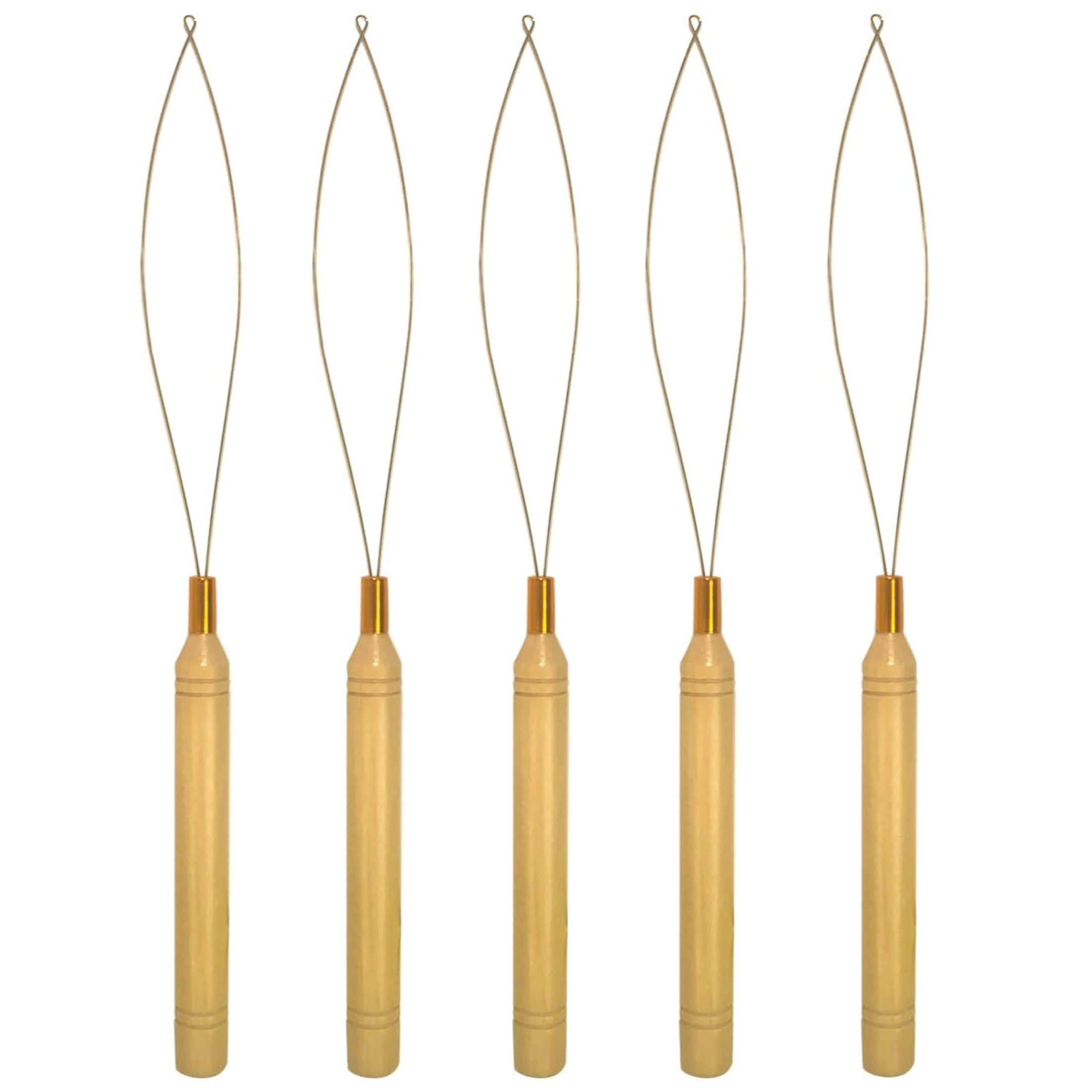 TUWAFE 5Pcs Needle Threaders & Hair Extension Loop Tools for Easy ...