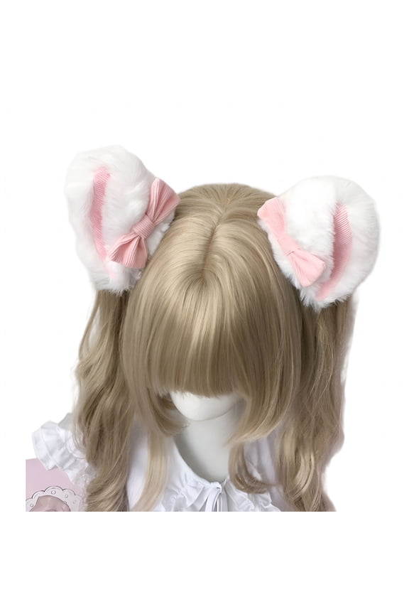 Barrettes Brown Bear Ears Hair Hoop Headband for Girls-Adorable Bear Ear Headwear for Female Role Playing And Parties