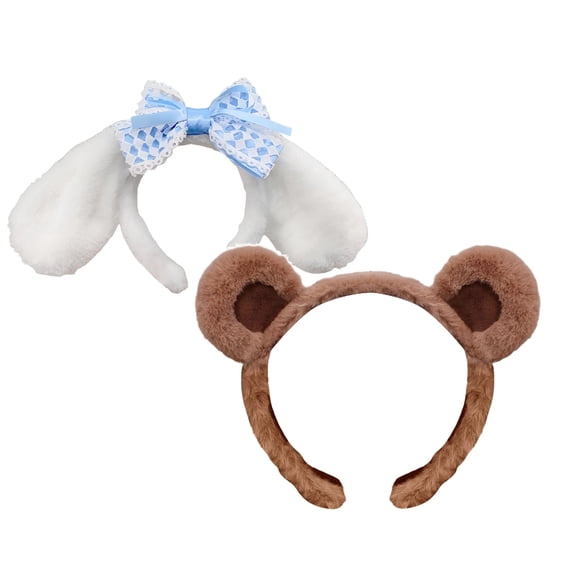 TUWAFE 2PCS Face Wash Headband, Headbands for Women with Hair Accessories & Scrunchies