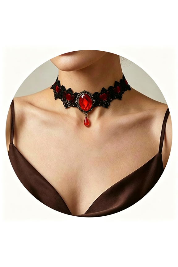 Black Necklaces for Women,Adjustable Layered Collar,Goth Jewelry Choker Necklace for Women