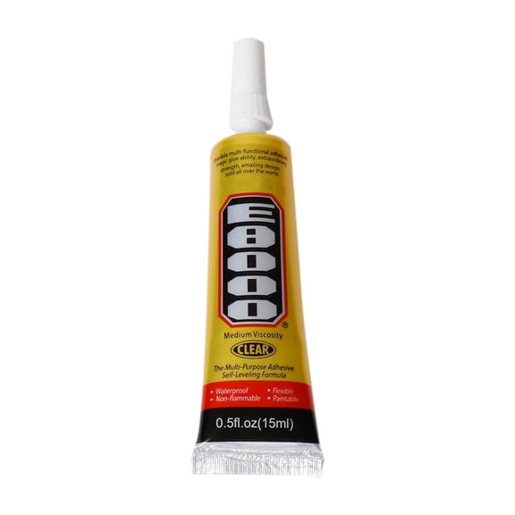 TUWAFE Clear Jewelry Metal Glue,Jewelry Rhinestones Glue,High Performance Liquid Glue,Inlay Glue, Pendant Adhesive,Craft Adhesive Glue with Precision Tip Multifunctional Fabric Glue,15Ml