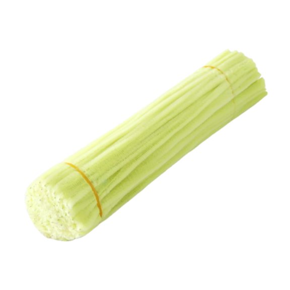 TUWAFE Diy Flowers Bouquet Creative Decorative Chenille Flower Making Kit Pipe Cleaners Craft Handmade Material Set Soft Plush Twist Sticks Suitable for Art Crafts Projects Photo Light Yellow