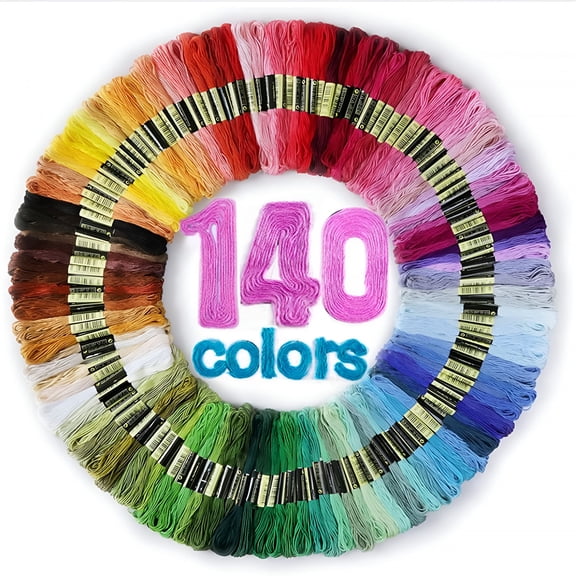 PALINO 140 Colors Embroidery Floss Skeins for Bracelet Cross Stitch