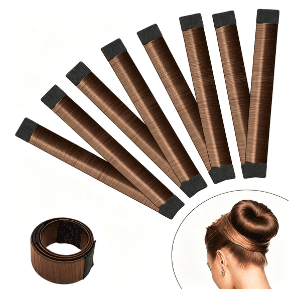 TUWAFE Hair Bun Maker 4 Pcs,Magic Donut for Kids&Women|Diy Shaper for Easy Ballerina Hairstyles|Donuts for Long Hair with 4 Pcs and Diy Bun Maker