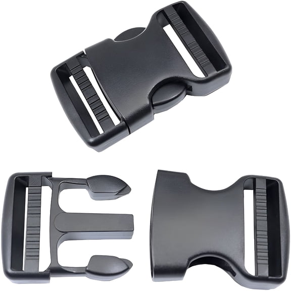 TUWAFE Heavy Duty Side Release Buckles, Durable POM Plastic Strap Clips for Backpacks, Belts, and Luggage, Adjustable Replacement Hardware for Outdoor Camping and DIY Gear Repair