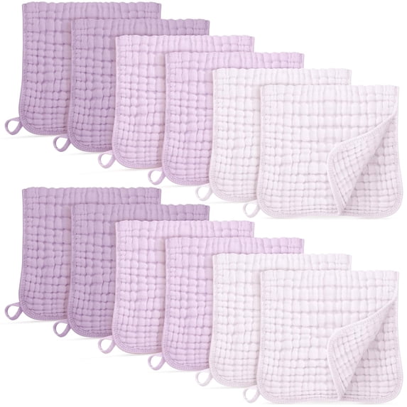 TUWAFE Muslin Burp Cloths for Baby 100% Cotton Burping Cloths for Boys ...