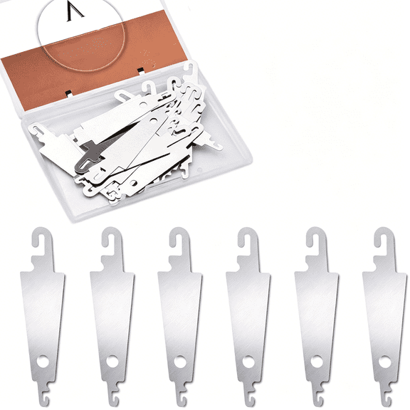 TUWAFE Needle Threaders 20Pcs Stainless Steel Sewing Needle Threader for Hand Sewing Large Eye Cross Stitch Embroidery Craft Knitting Quilting
