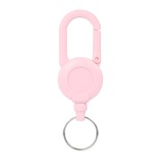 TUWAFE Retractable Keychain with Steel Wire Rope Carabiner Badge Reel Holder Clip Key Ring Heavy Duty Outdoor Camping Climbing Anti-Lost Buckle