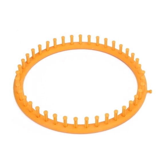 TUWAFE Round Knitting Loom 29cm, Beginner Friendly Knitting Tool with Handle, Durable Plastic Loom for Hats Scarves, Easy to Use Yarn Craft Kit for Adults and Kids