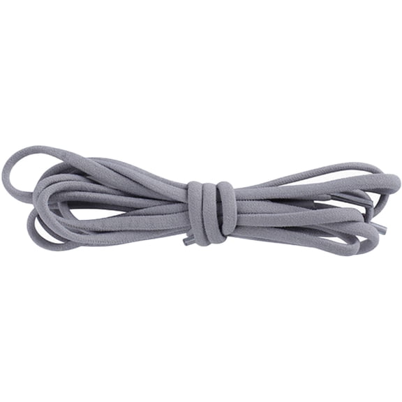 TUWAFE Shoe Laces Press Fit Fastening No Tie Shoelaces for Adults Metal Buckle Ease Lock Laces for Sneakers Adults for Running Walking Hiking Sports Gray