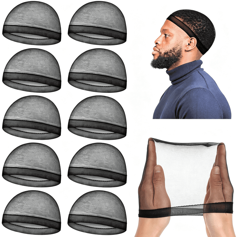 TUWAFE Silky Stocking Cap Breathable Wave Cap for Men Soft Sleeping ...