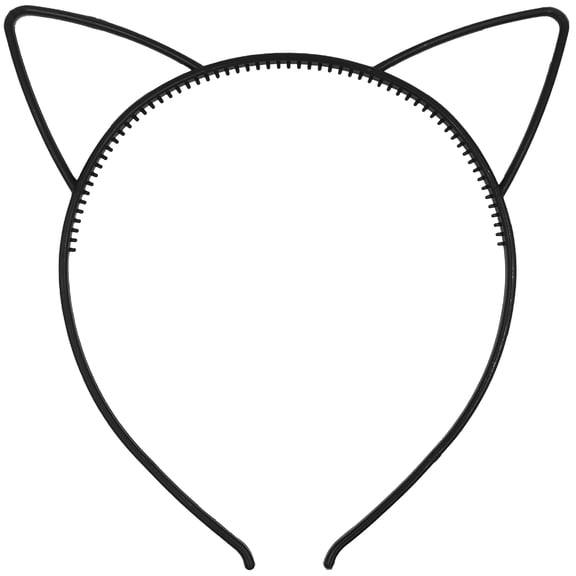 TUWAFE Simple Comfortable Plastic Cat Ears Headband