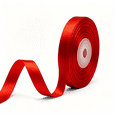 Colour Ribons TUWAFE Solid Color Double Faced Red Satin Ribbon 3/8