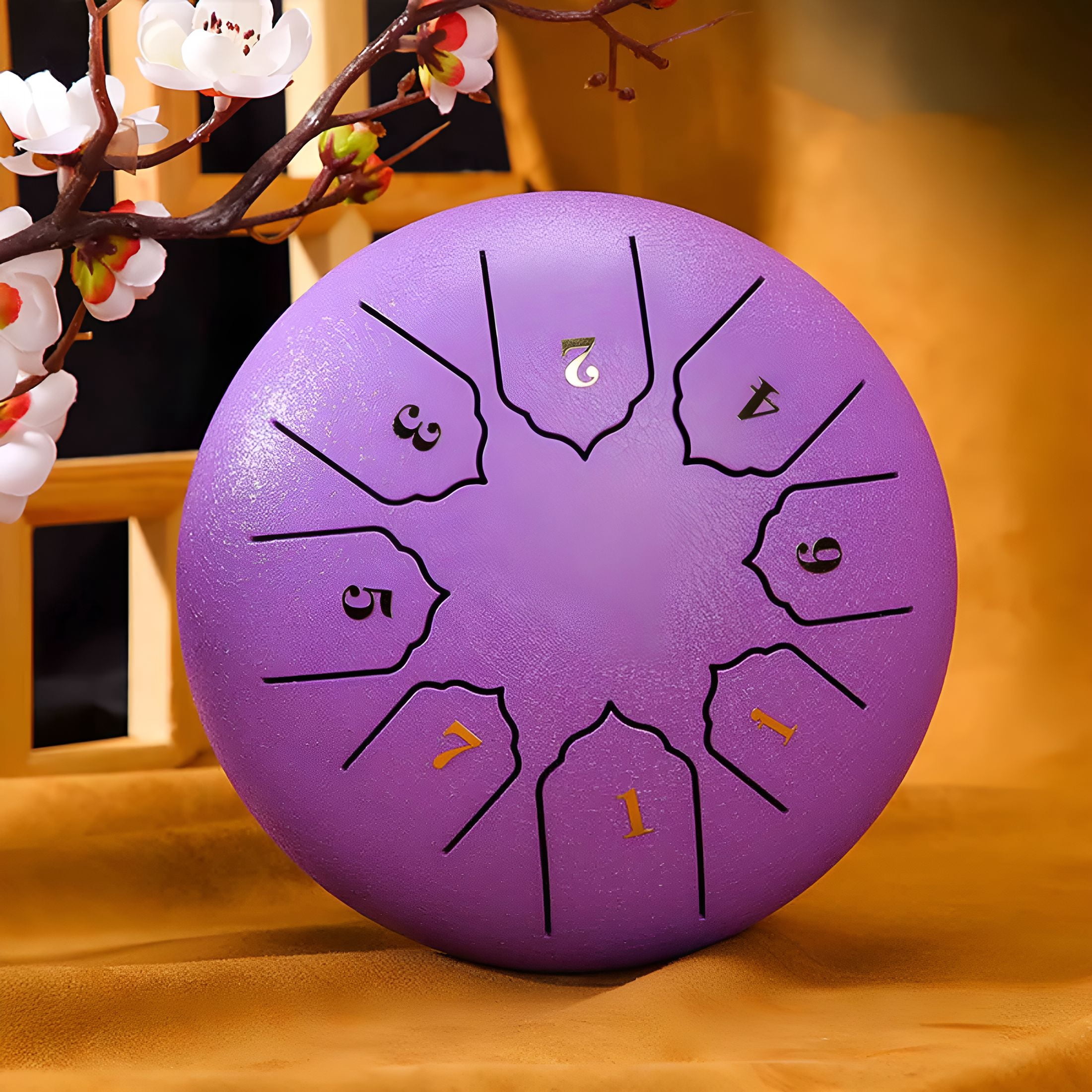TUWAFE Steel Tongue Drum, Mini Handpan Drum, Worry Drum, Handpan Drum for Kids and Adults, Education, Entertainment, Yoga, Zen Gifts