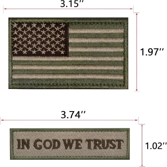 TUWAFE Tactical Morale Patch Embroidery Patch Military Badge Patch Hook and Loop
