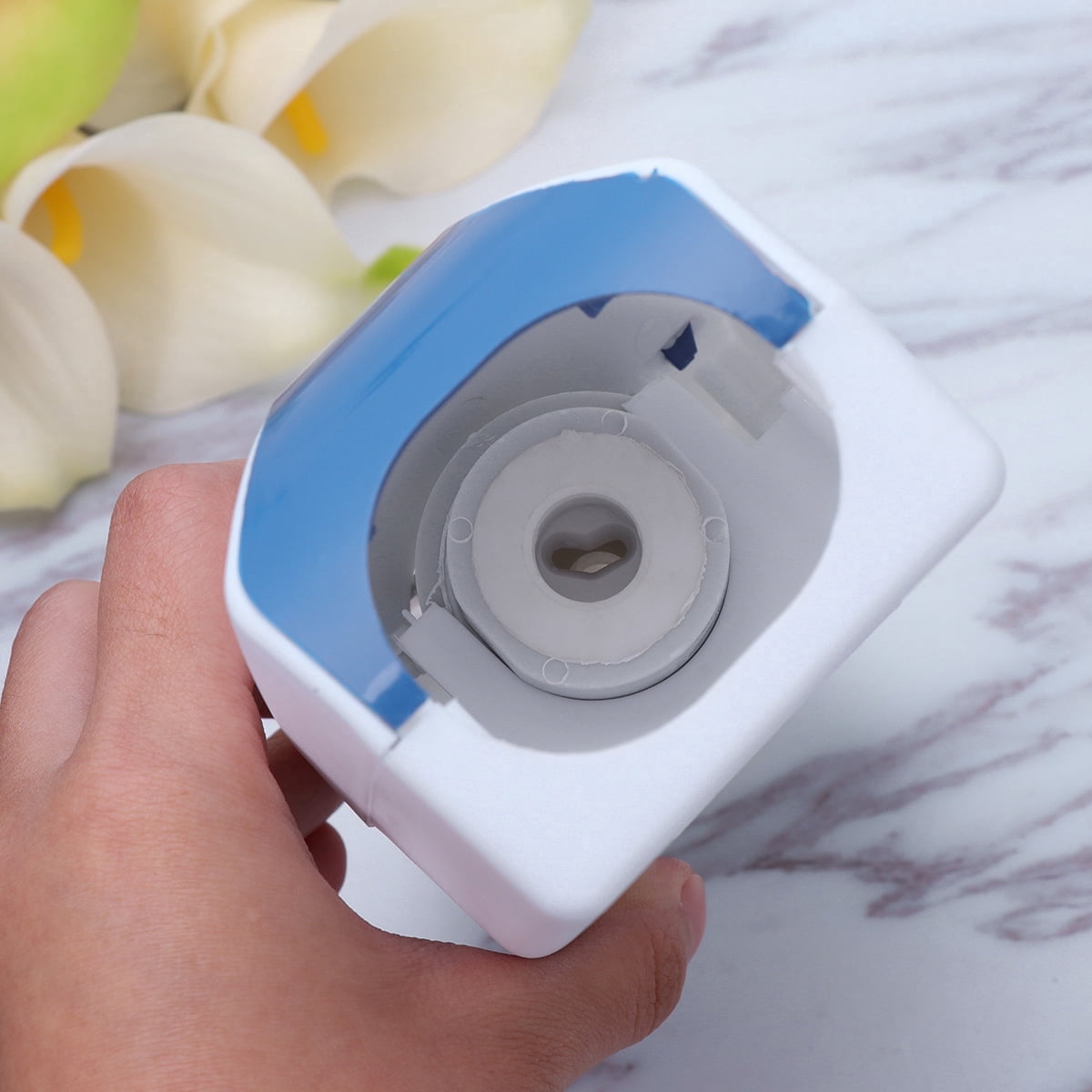 TUWAFE Toothpaste Squeezer and Dispenser with Brush Holder for Clean ...