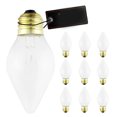 TUWAFE Torpedo Incandescent Light Bulb 60W 2700K Silicone Finish ...