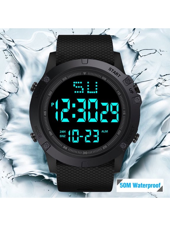 Waterproof Digital Sports Watch Military Tactical Led Backlight Wristwatch Men Mens Watches