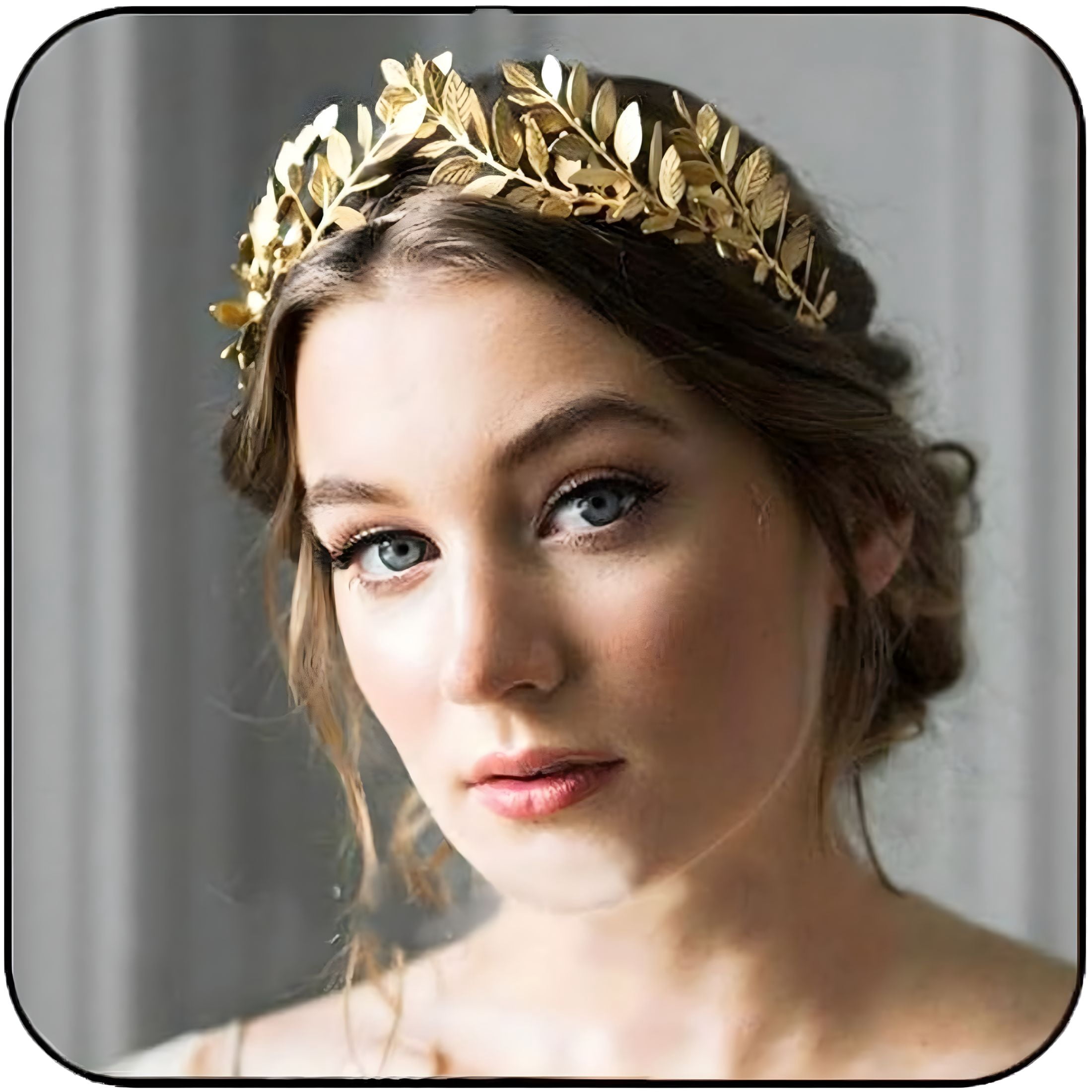 Gold Leaf Goddess Headband Tiara Wedding Hair Accessory for Women Girls Gold Leaf Branch Hair Band, Goddess Crown Headband Bridal  main image 2