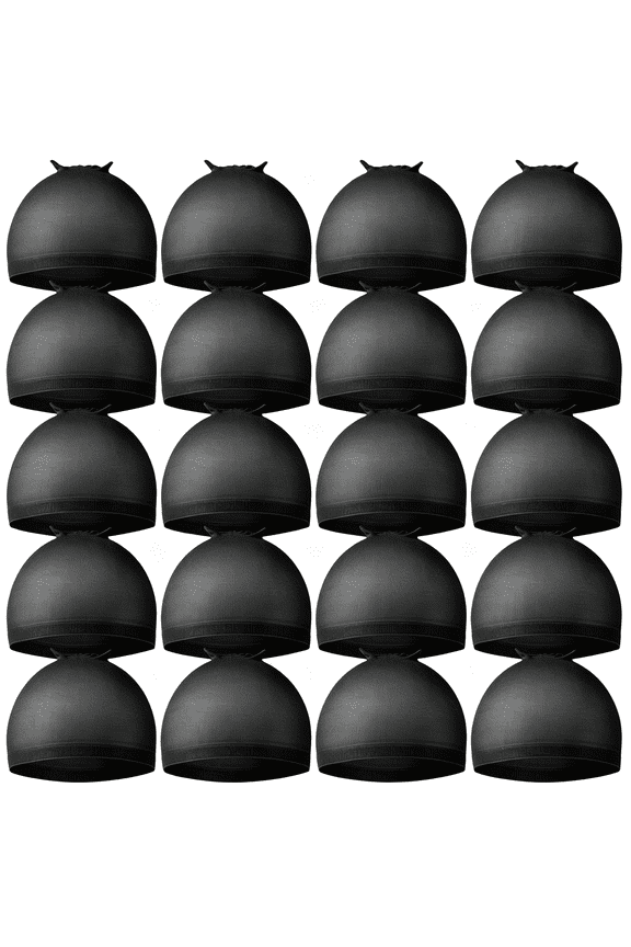 Wig Cap,Black Wig Cap 20 Pieces Wig Caps,Black Stocking Caps for Men,Stretchy Nylon Wig Stocking Caps for Women Wave Cap for Men