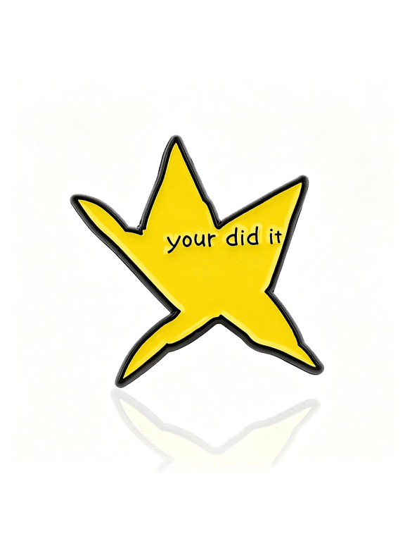 You Did It Funny Meme Star Enamel Pin Brooch Jewelry Accessory, Funny Meme Star Enamel Pins