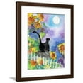 thumbnail image 1 of TUXEDO CAT MOONLIGHT SUNFLOWERS, Animals Framed Art Print Wall Art by sylvia pimental Sold by Art.Com, 1 of 6
