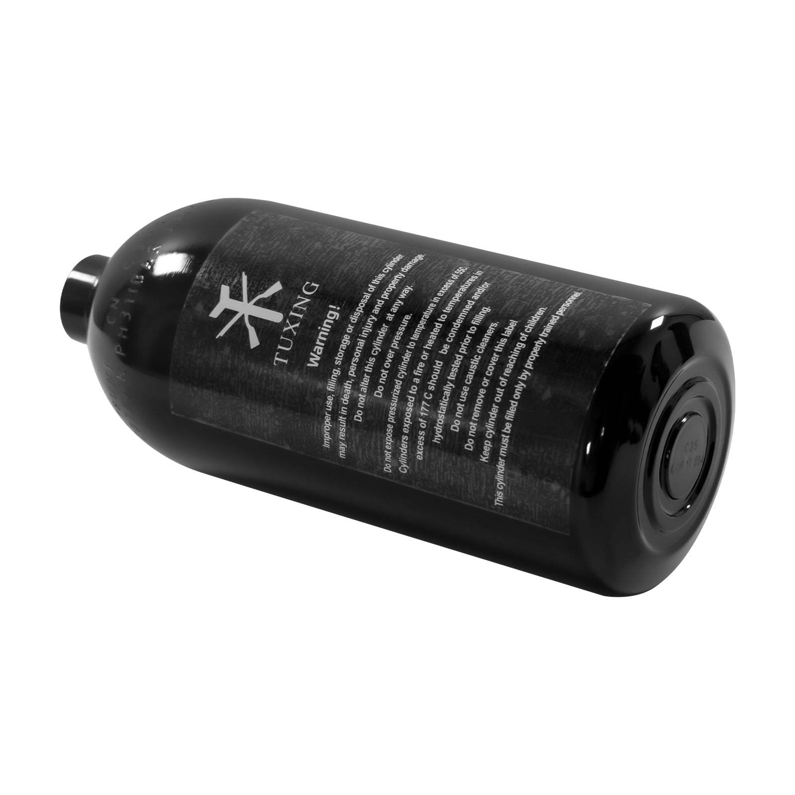 TUXING 3000Psi Pcp 0.75L 48Ci Capacity Aluminum Paintball Air Tank,Diving Cylinder High Pressure Air Bottle for Paintball or PCP AirGuns (empty bottle) 5/8-18UNF