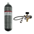 TUXING 4500Psi 4.7L Carbon Fiber Scuba Tank with Paintball Fill Station