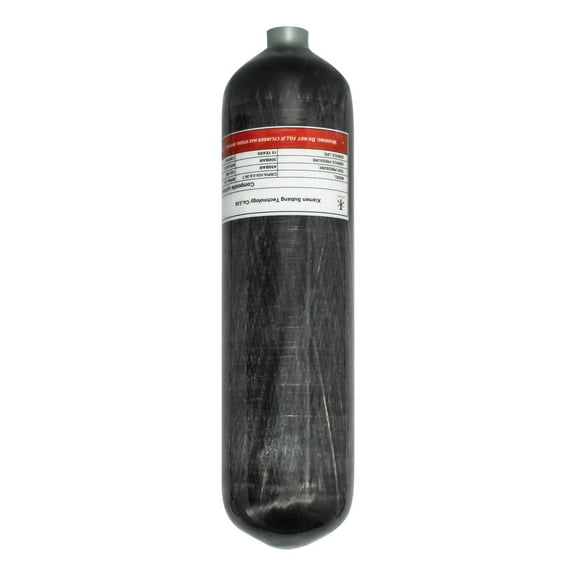 TUXING 4500Psi High Pressure Composite Cylinder, Carbon Fiber Air Tank 3L,CE Approved, Pcp Paintball Air Tank Diving tankEmpty BottleM18*1.5