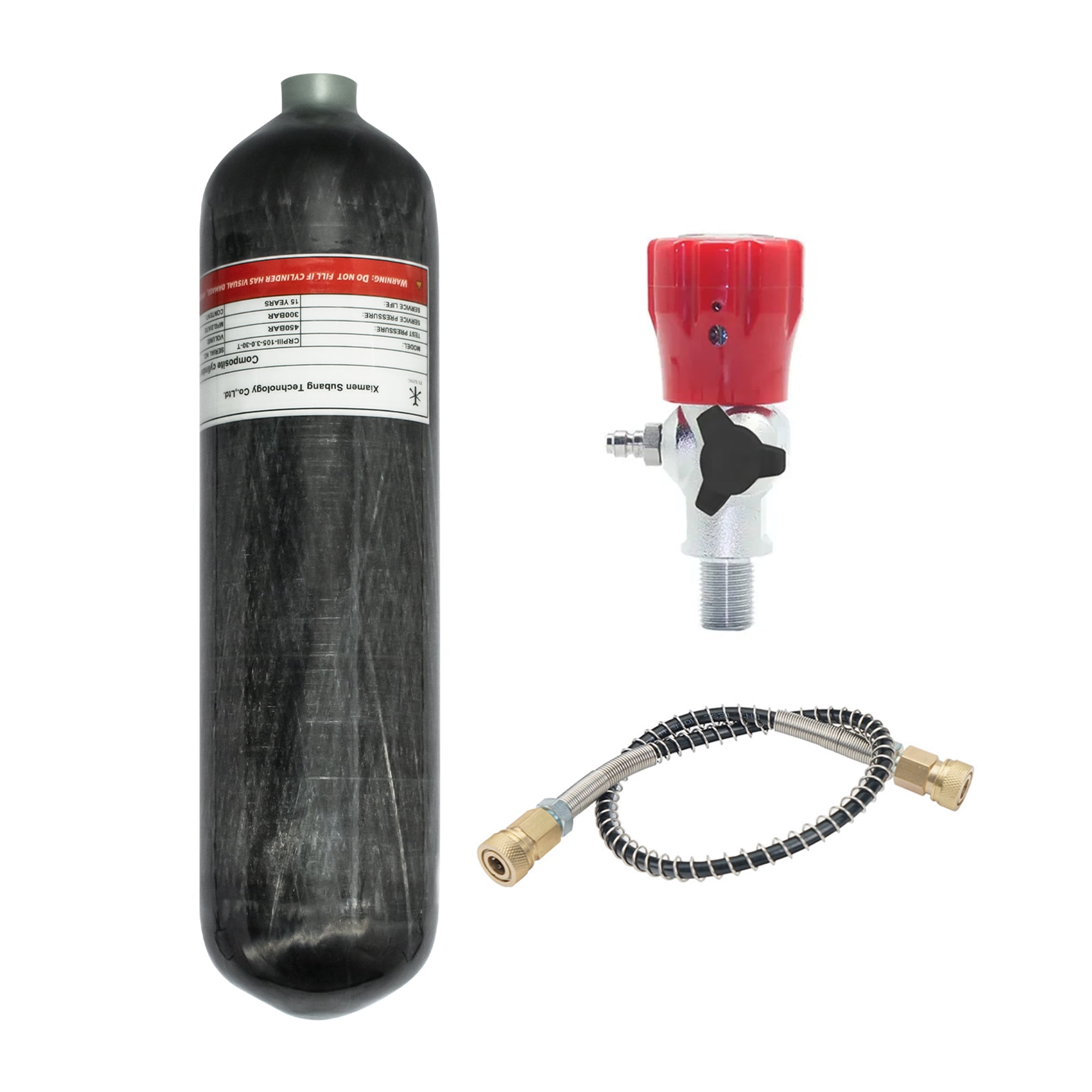 TUXING 4500Psi High Pressure Composite Cylinder, Scuba Tank,Carbon