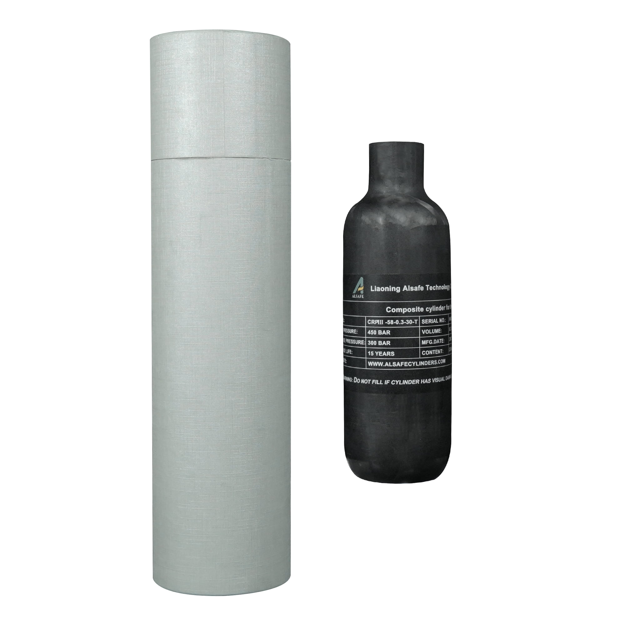 TUXING 4500Psi Pcp Air Tank 0.3L 18Cu In 300cc Carbon Fiber HPA Tank For Air Gun TUXING 4500Psi Pcp Air Tank 0.3L 18Cu In 300cc Carbon Fiber HPA Tank For Air Gun