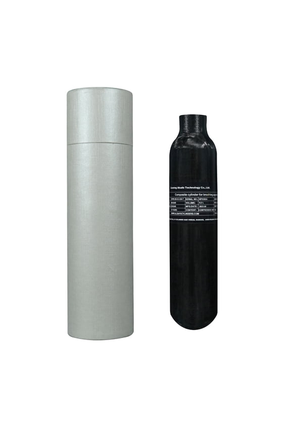 4500Psi Pcp Air Tank 0.3L 18Cu in 300cc Carbon Fiber HPA Tank,Gas Cylinder,Paintball Hunting for PCP Air Rifle Gun Daystate and FX Thread M18 * 1.5