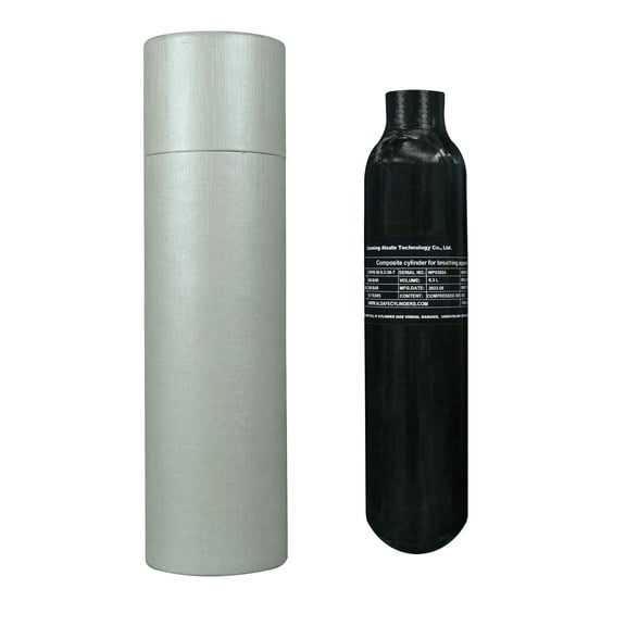 TUXING 4500Psi Pcp Air Tank 0.3L 18Cu in 300cc Carbon Fiber HPA Tank,Gas Cylinder,Paintball Hunting for PCP Air Rifle Gun Daystate and FX Thread M18 * 1.5