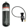 thumbnail image 1 of TUXING 6.8L/414ci Carbon Fiber Paintball HPA Air Tank,4500psi PCP Air System Dual Gauge Valve 24-inches High Pressure Hose with Double Quick Diconnect, 1 of 6