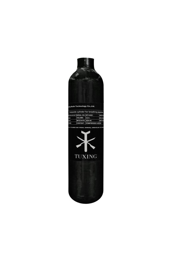 4500Psi Pcp Air Tank 0.42L 25Cu in 420cc Carbon Fiber HPA Tank,Gas Cylinder,Paintball Hunting for PCP Air Rifle Gun Daystate and FX Thread M18 * 1.5