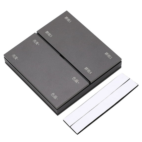 TUYA App Control, Color & Brightness Adjustment, Wireless Switch 8-Gang Smart Light Dimmer