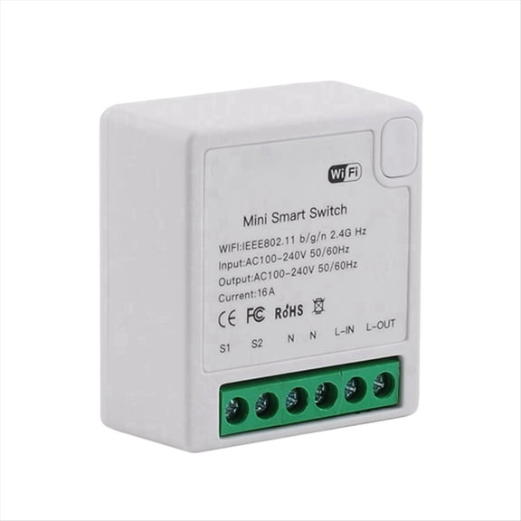 TUYA MiNi 16A Smart Switch Non-Metered Version Smart Wifi Switch Voice Control Home Automation Light Relay Module
