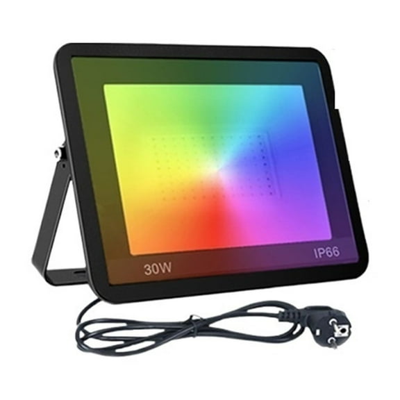 TUYA RGB Intelligent Products Voice Function Outdoor Flood Light LED IP66 Waterproof 30W/50W/100W Decoration Christmas Gard ,Save Energ