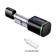 TUYA Smart Home Security Door Lock DIY Cylinder Core Electronic Housekeeper APP Key IC Card Fingerprint Unlock ,Easy to Use
