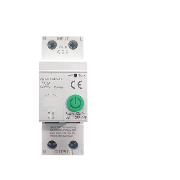 TUYA Smart Switch 2P 63A Energy Meter Kwh Metering Monitoring Circuit Breaker Timer Relay MCB ,User-Friendly