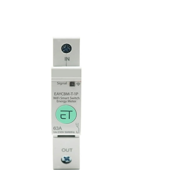TUYA Smart Voltage Protector Energy Power Meter Timer Relay Switch Circuit Breaker For Smart Home Wireless Remote Control ,Easy to Install