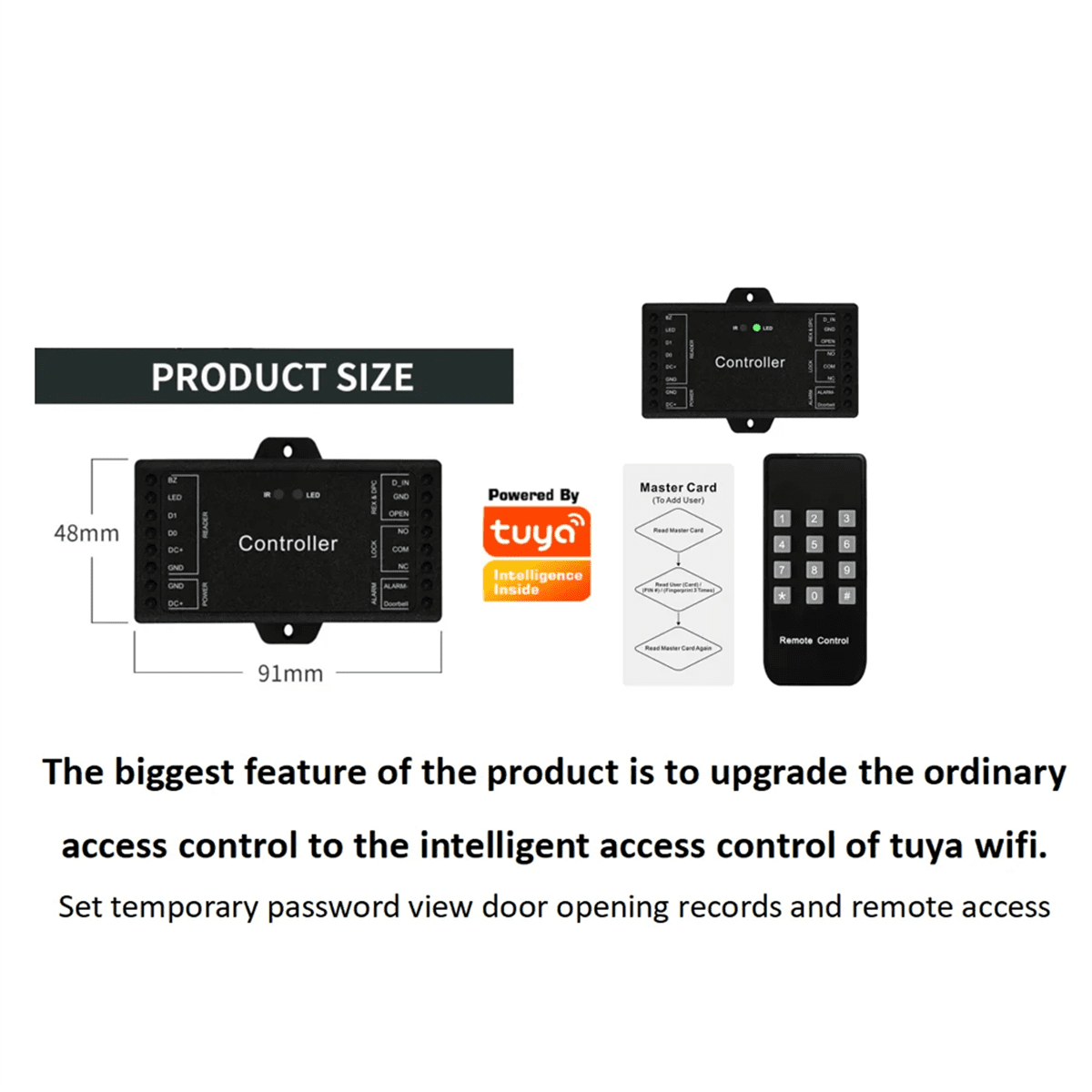 TUYA Wifi Controller Single Door Remote Control Access Control Board
