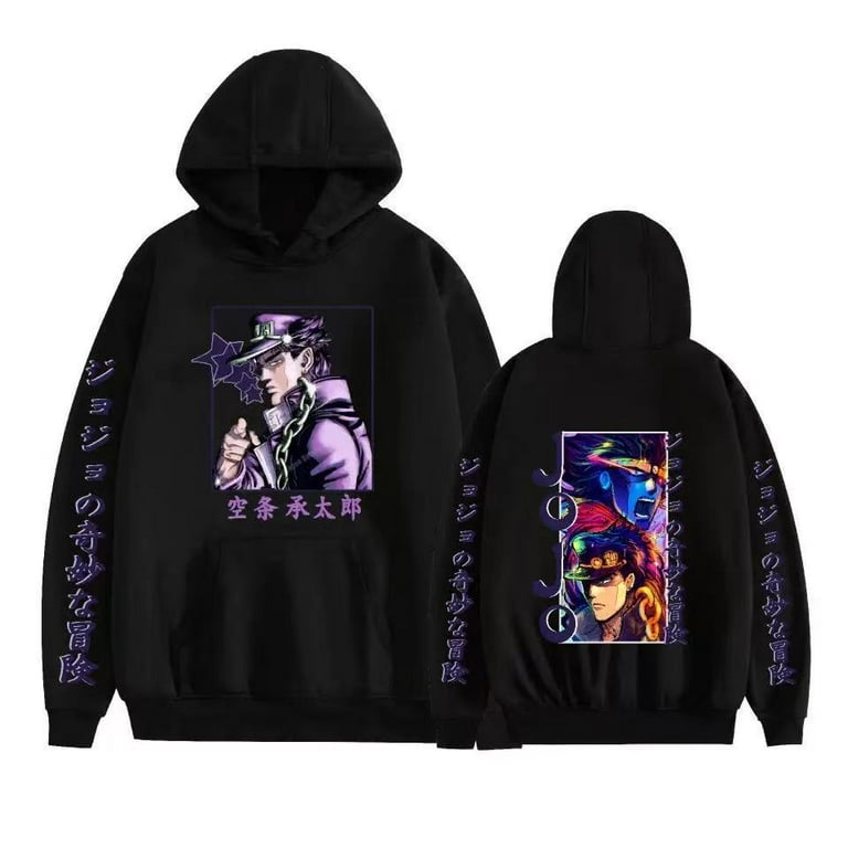 TUYKMDXAZE Unisex Kujo Jotaro Hoodie Jonathan Joseph Sweatshirt